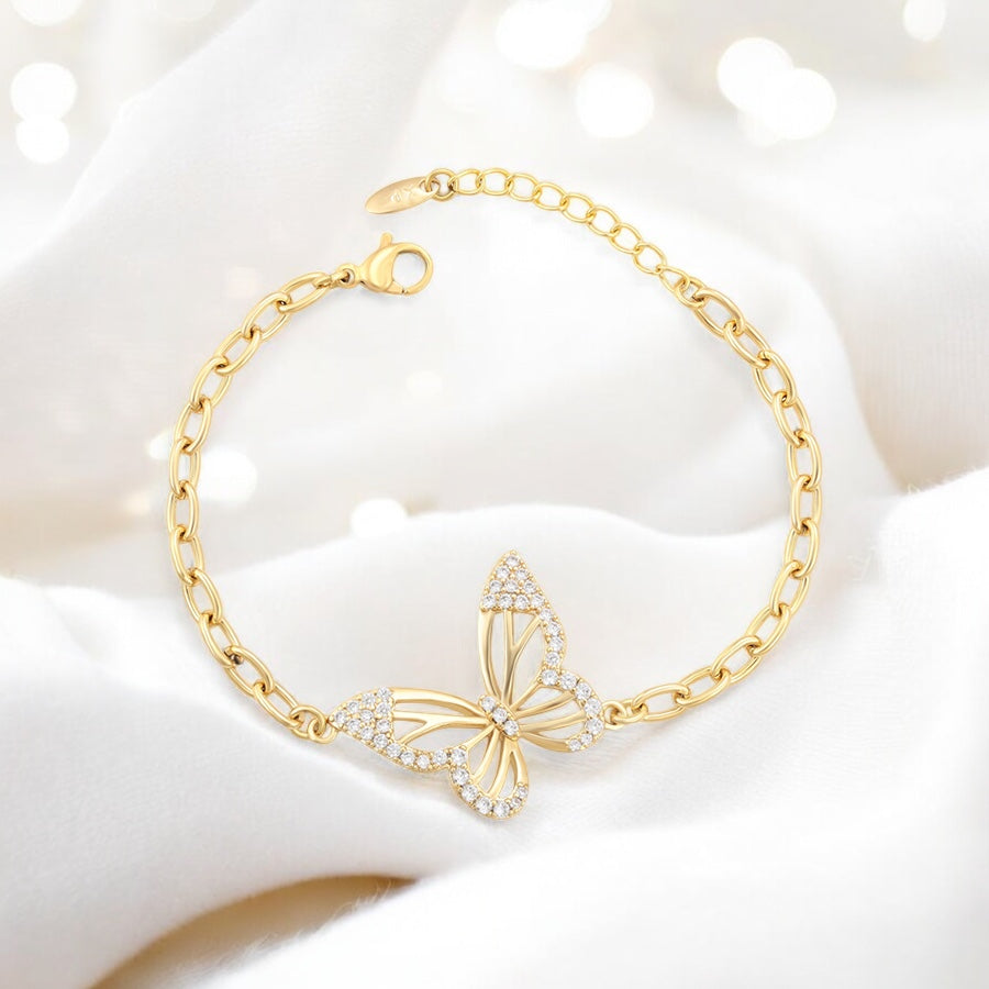 Позлатена гривна "Пеперуда"