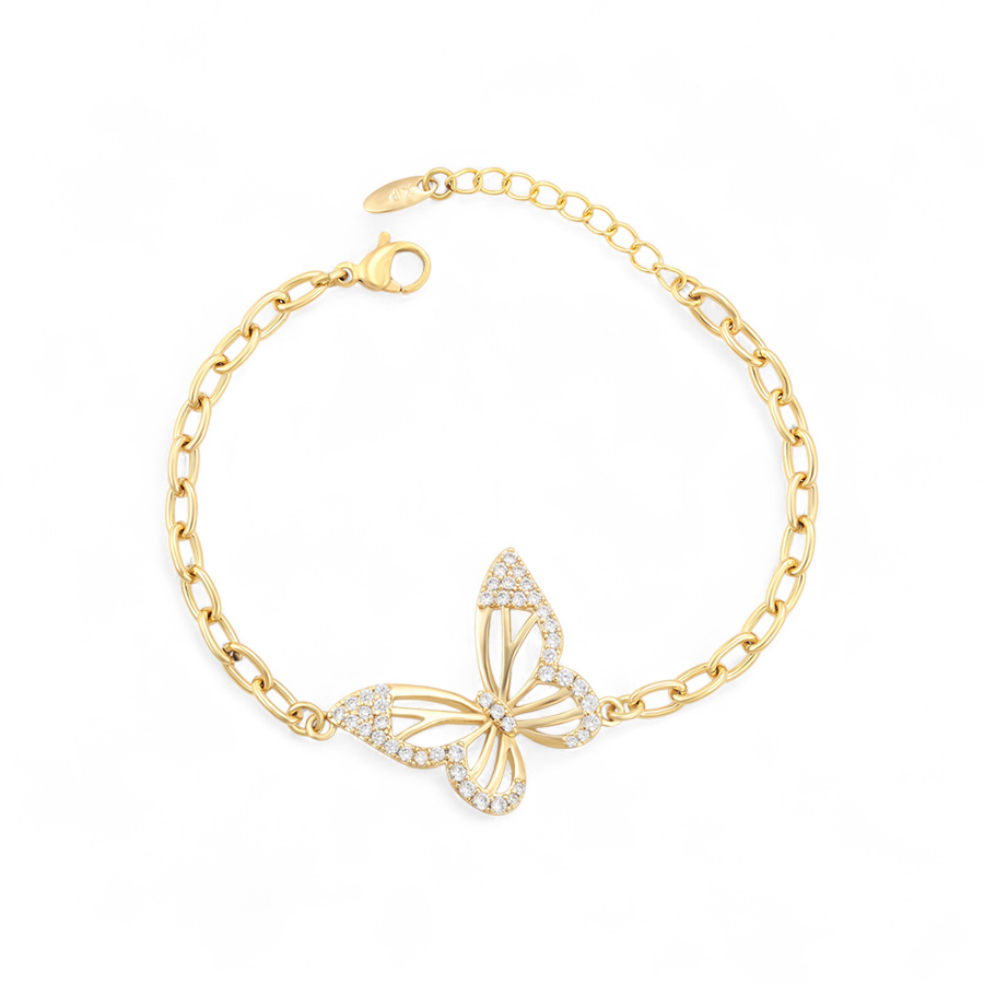 Позлатена гривна "Пеперуда"