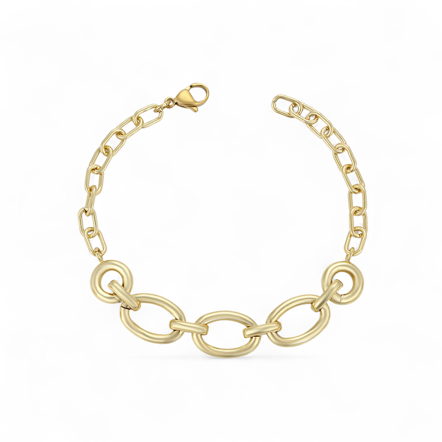 Позлатена масивна гривна