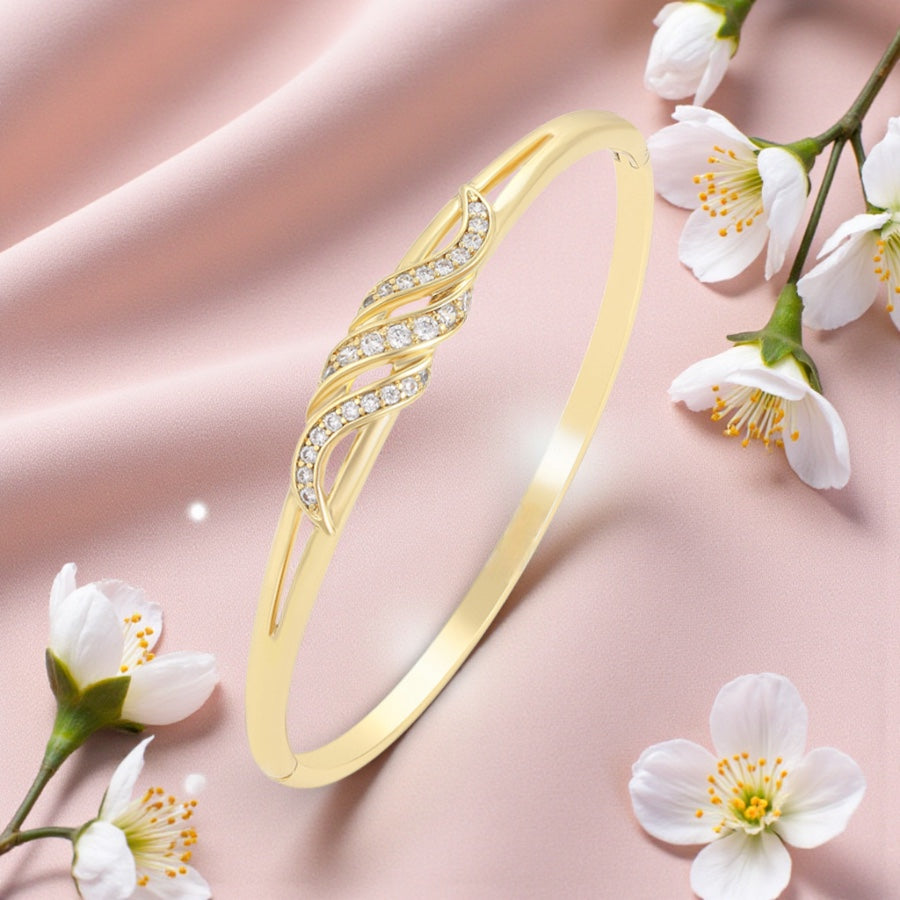 Позлатена твърда гривна "Magic"