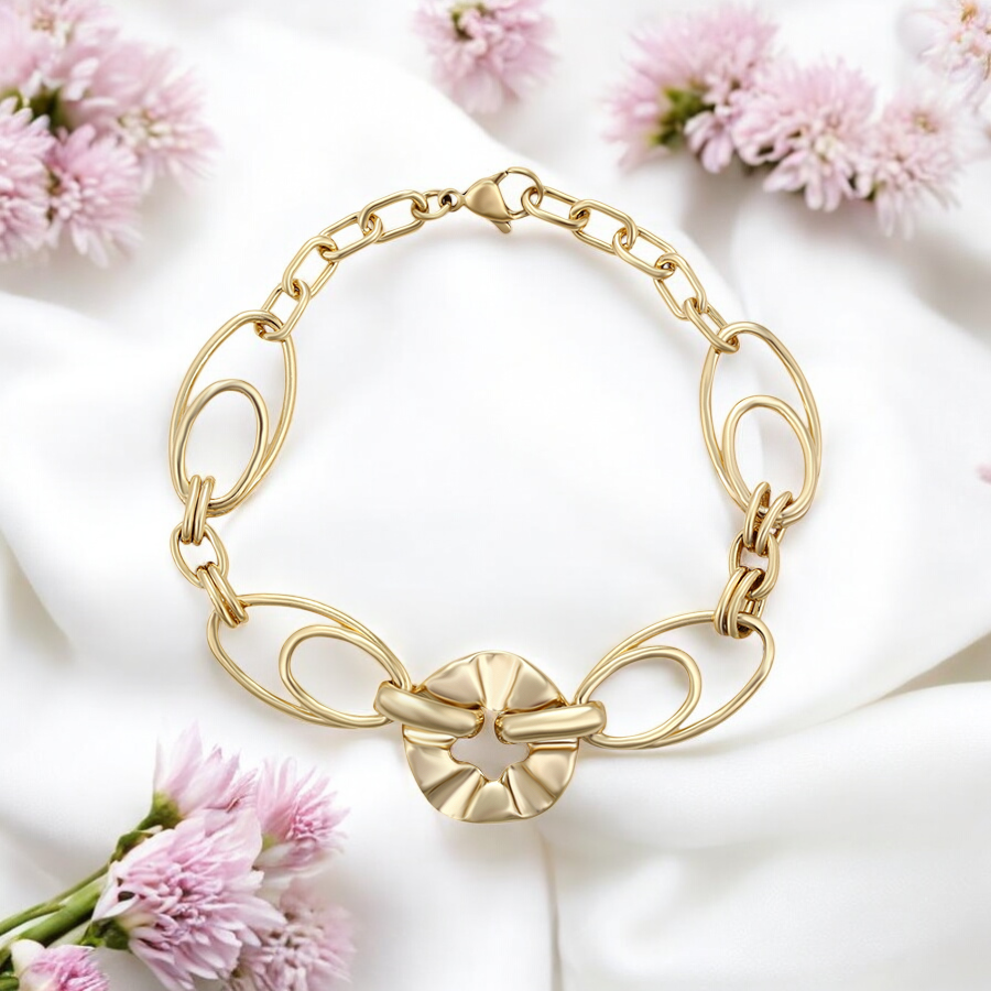 Позлатена гривна "Лукс"