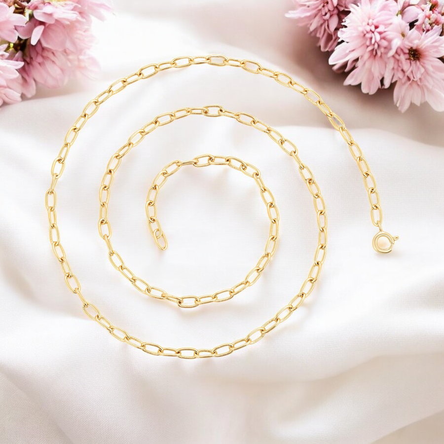 Позлатен синджир - 50см