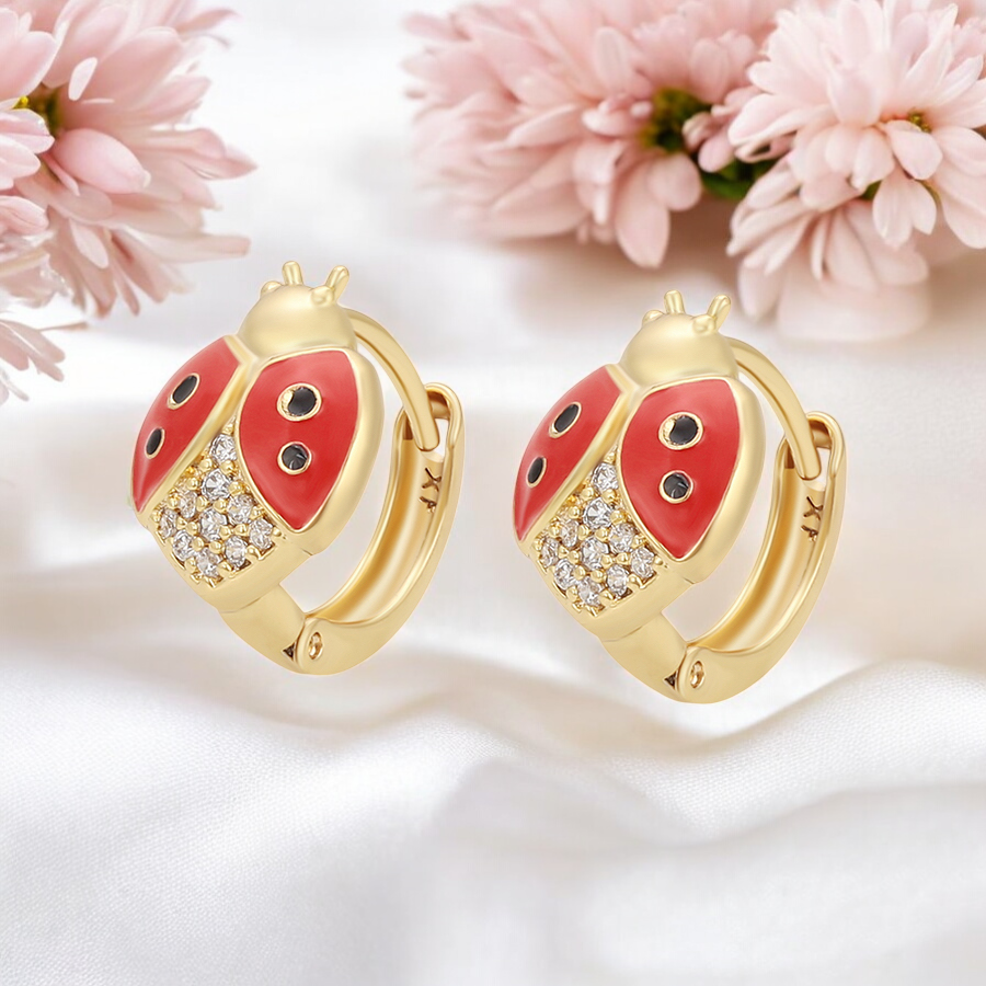 Позлатени обеци "Калинки"