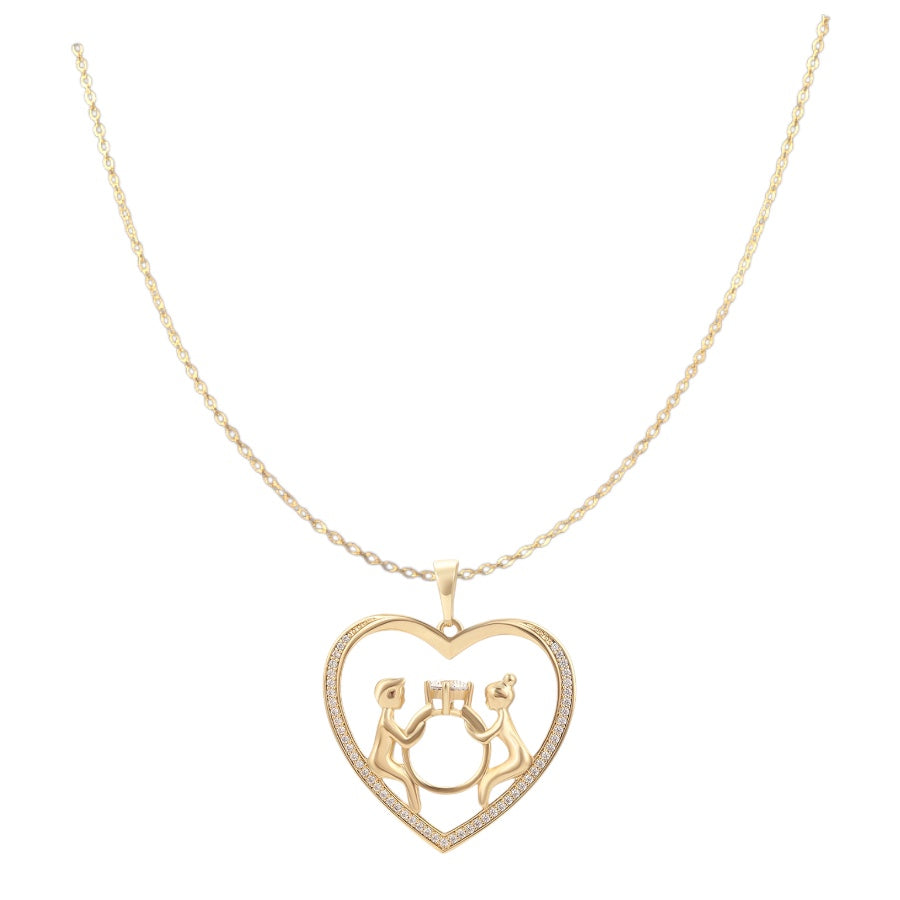 Позлатено колие "Завинаги"