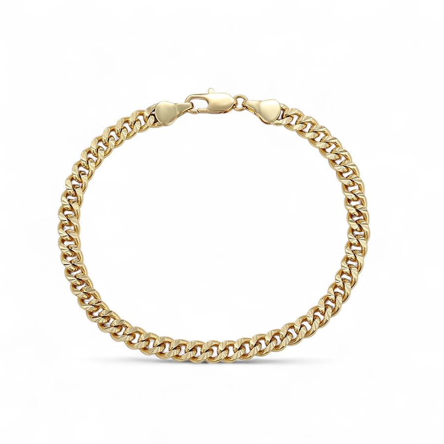 Позлатена гривна - класическа плетка