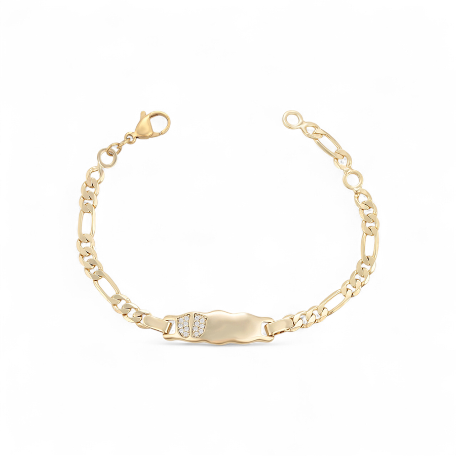 Позлатена детска гривна "Крачета"