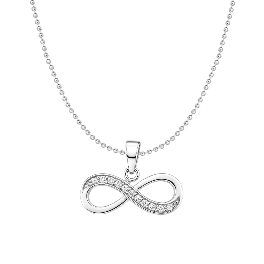 Сребърно колие "Безкрайност"