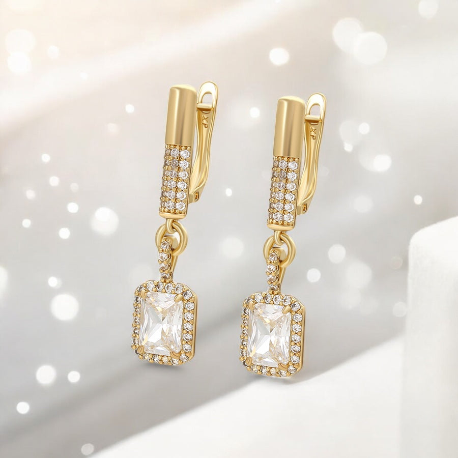 Позлатени обеци "Лукс"