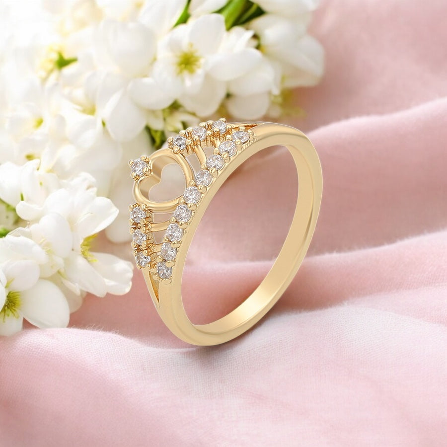 Позлатен пръстен "Корона"