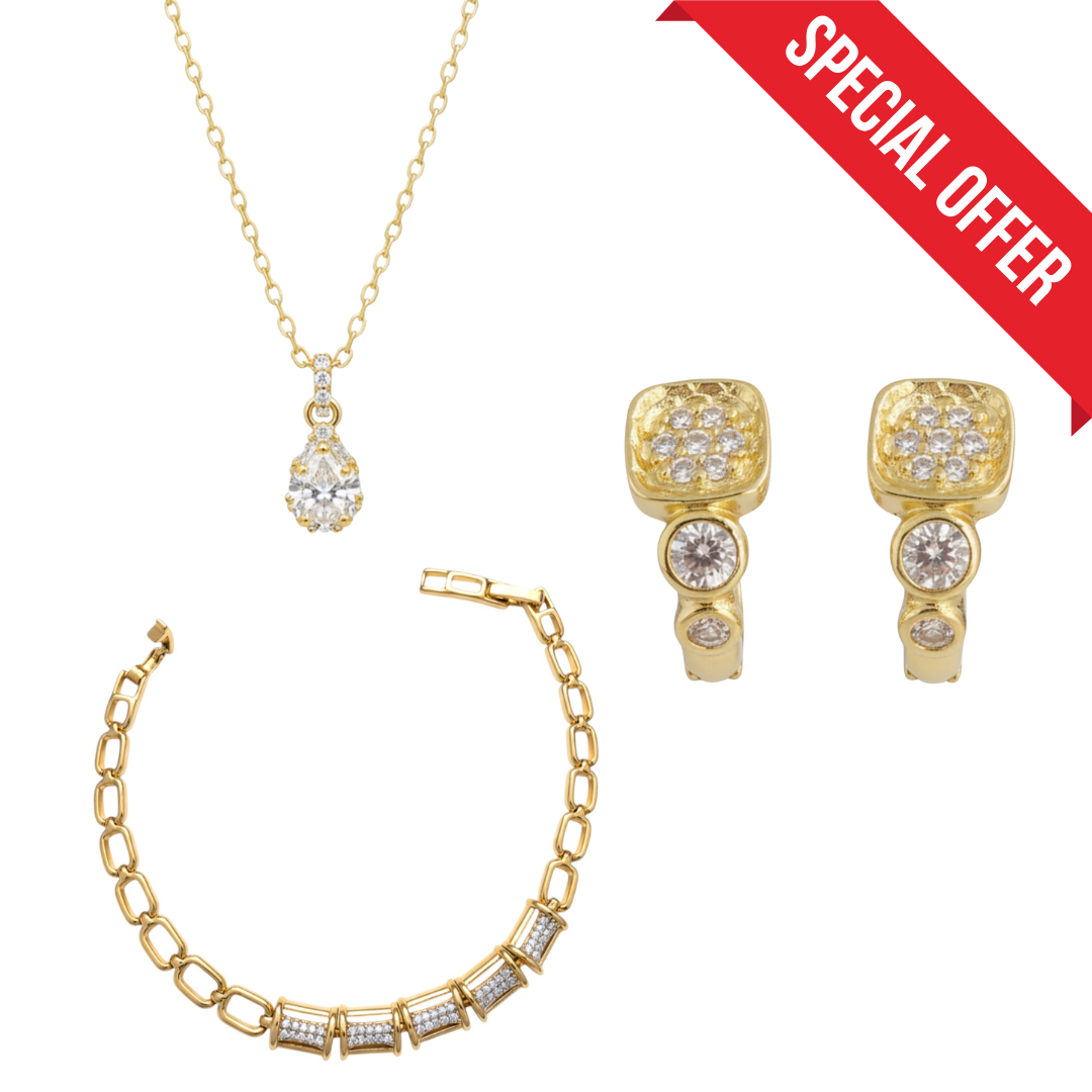 ЛИМИТИРАНА ОФЕРТА: Колие + гривна + обеци халки