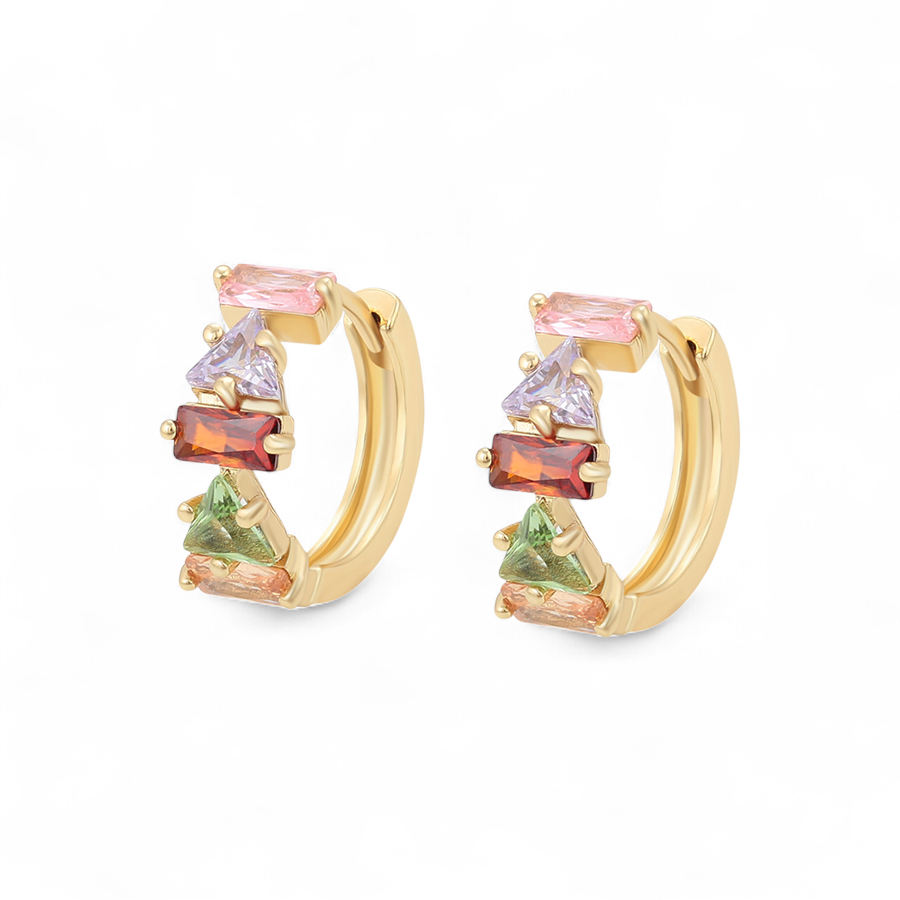 Позлатени обеци халкички