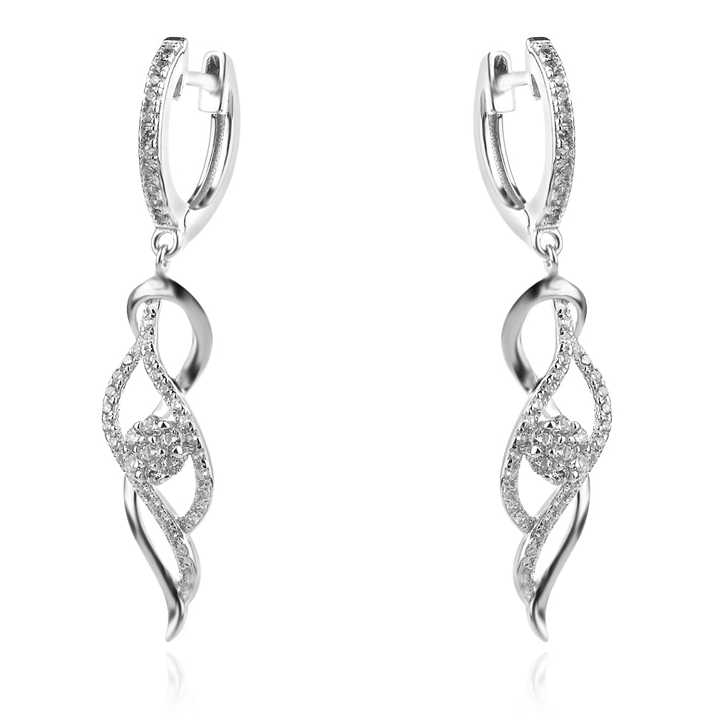 Сребърни обеци "Змия"