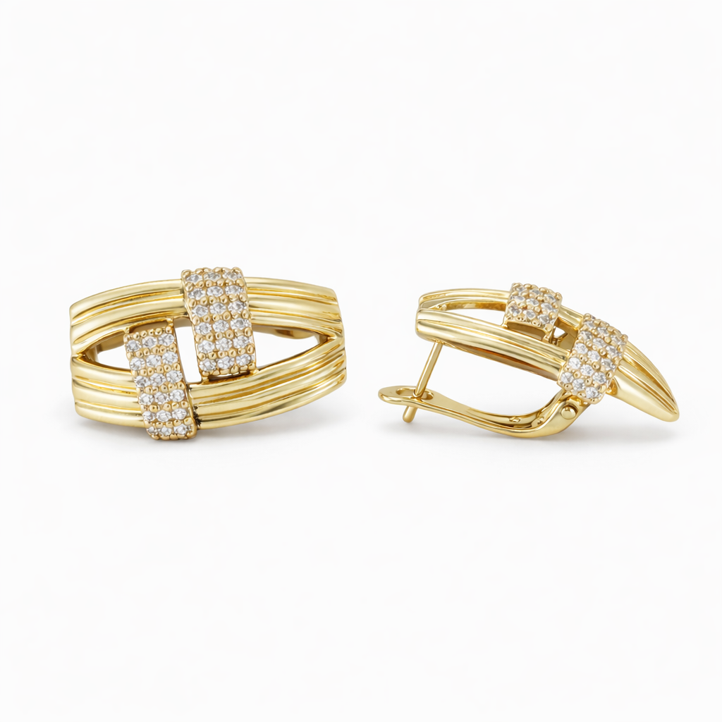 Позлатени обеци "Воля"