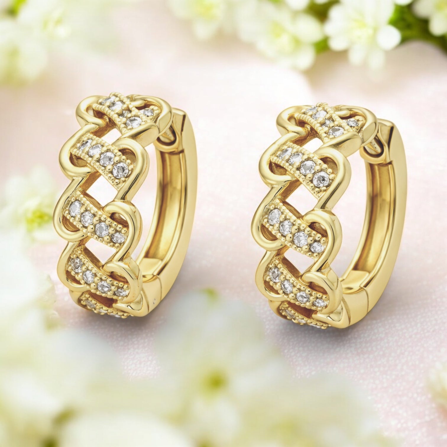 Позлатени обеци "Рали"