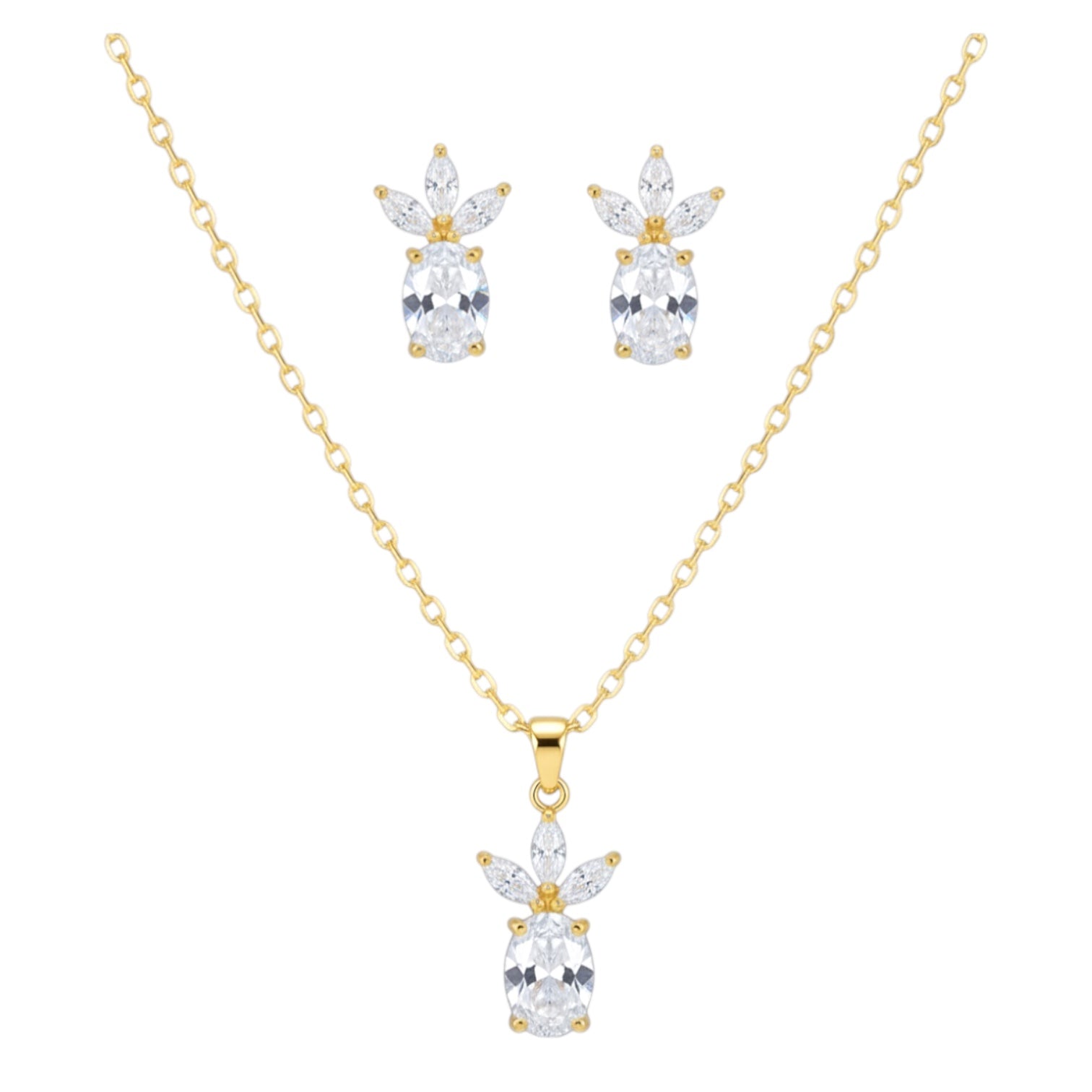 Позлатен комплект "Ели"