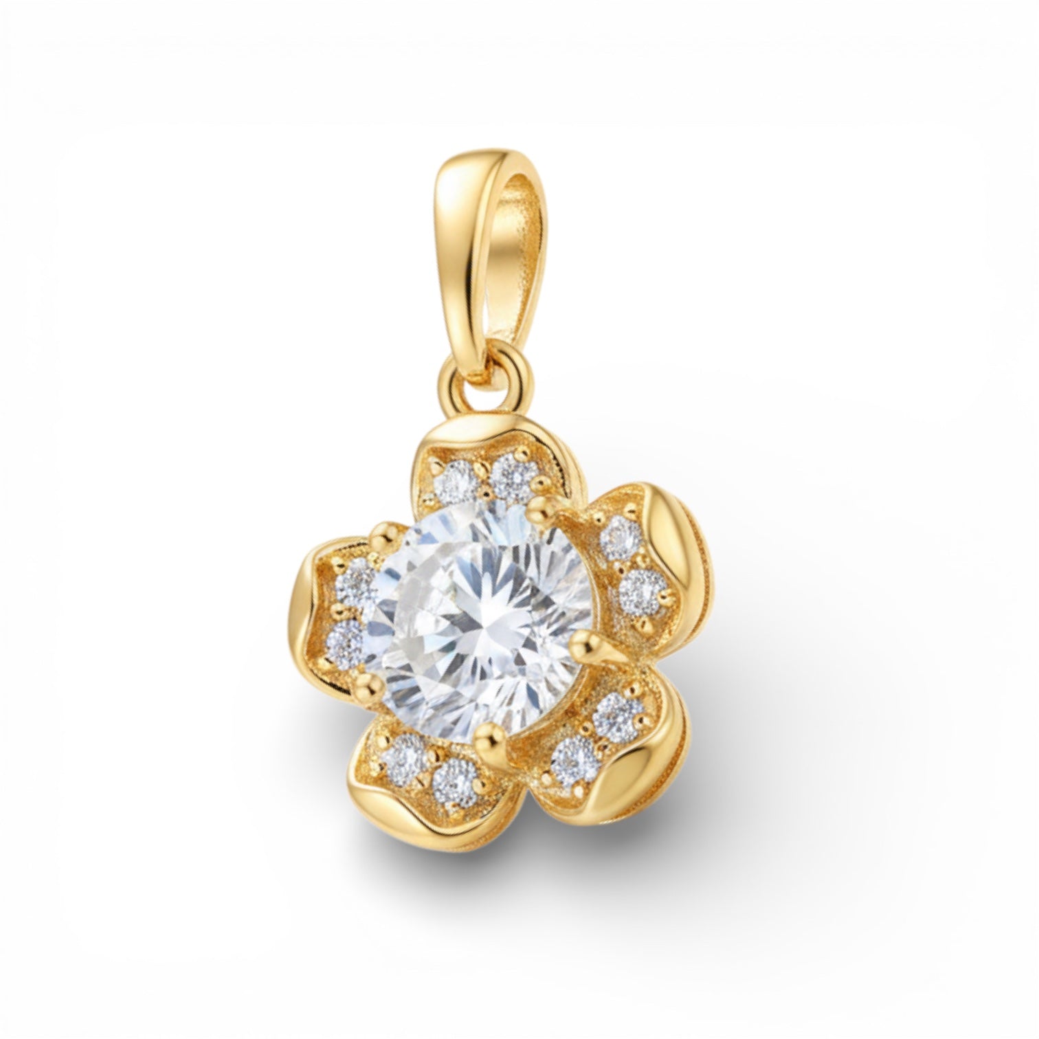 Позлатена висулка "Цвете"