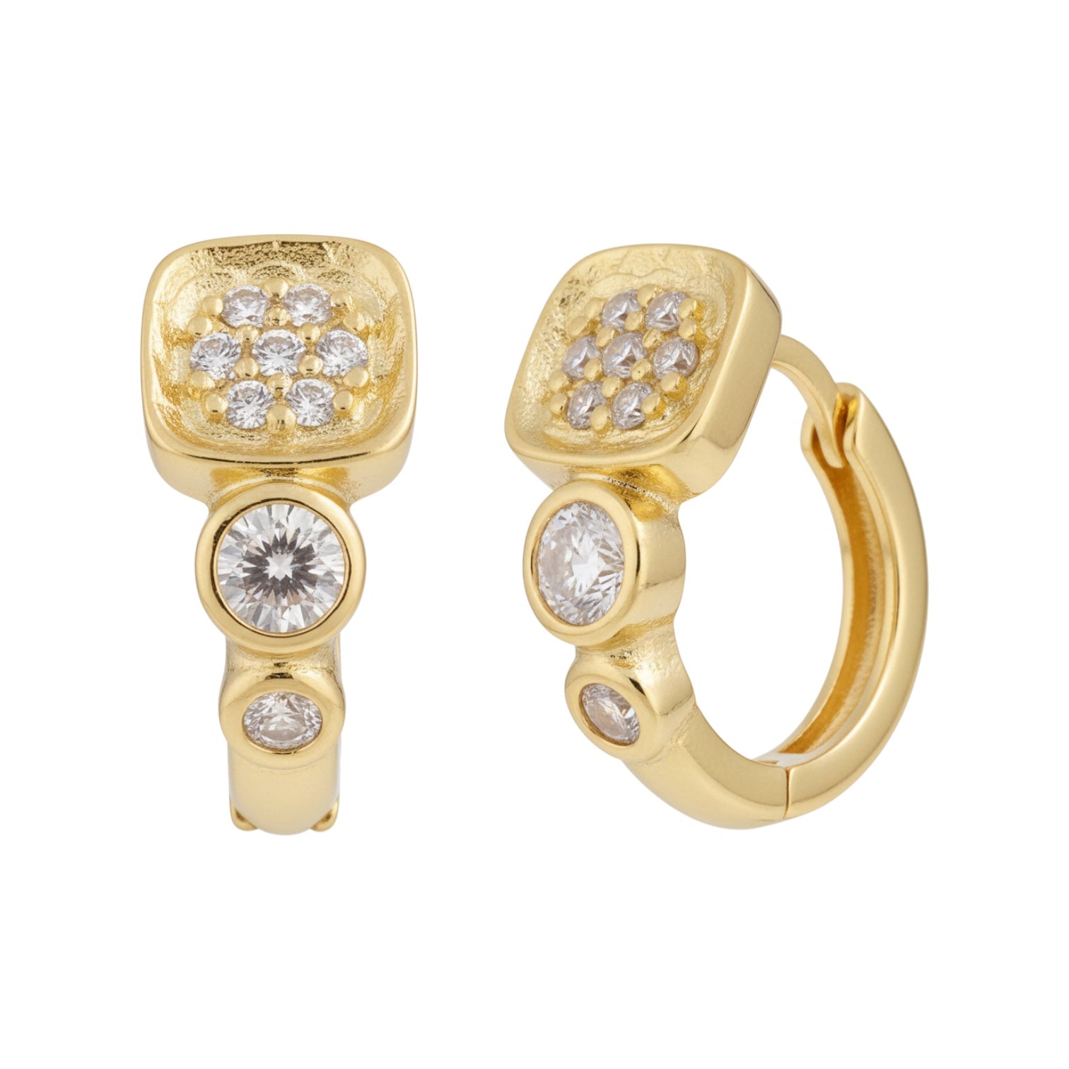 Позлатени обеци "Деси"