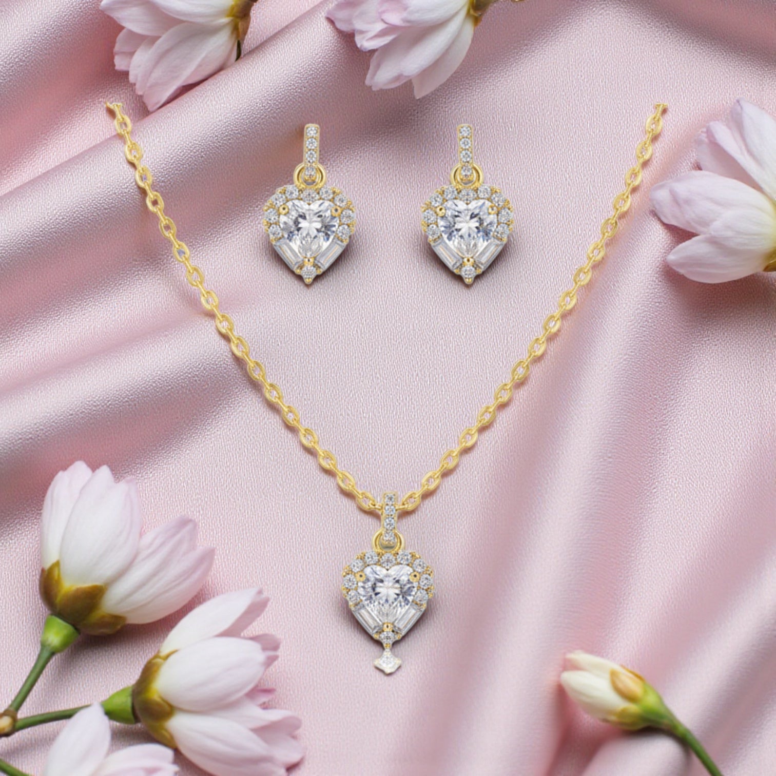 Позлатен комплект "Любов"