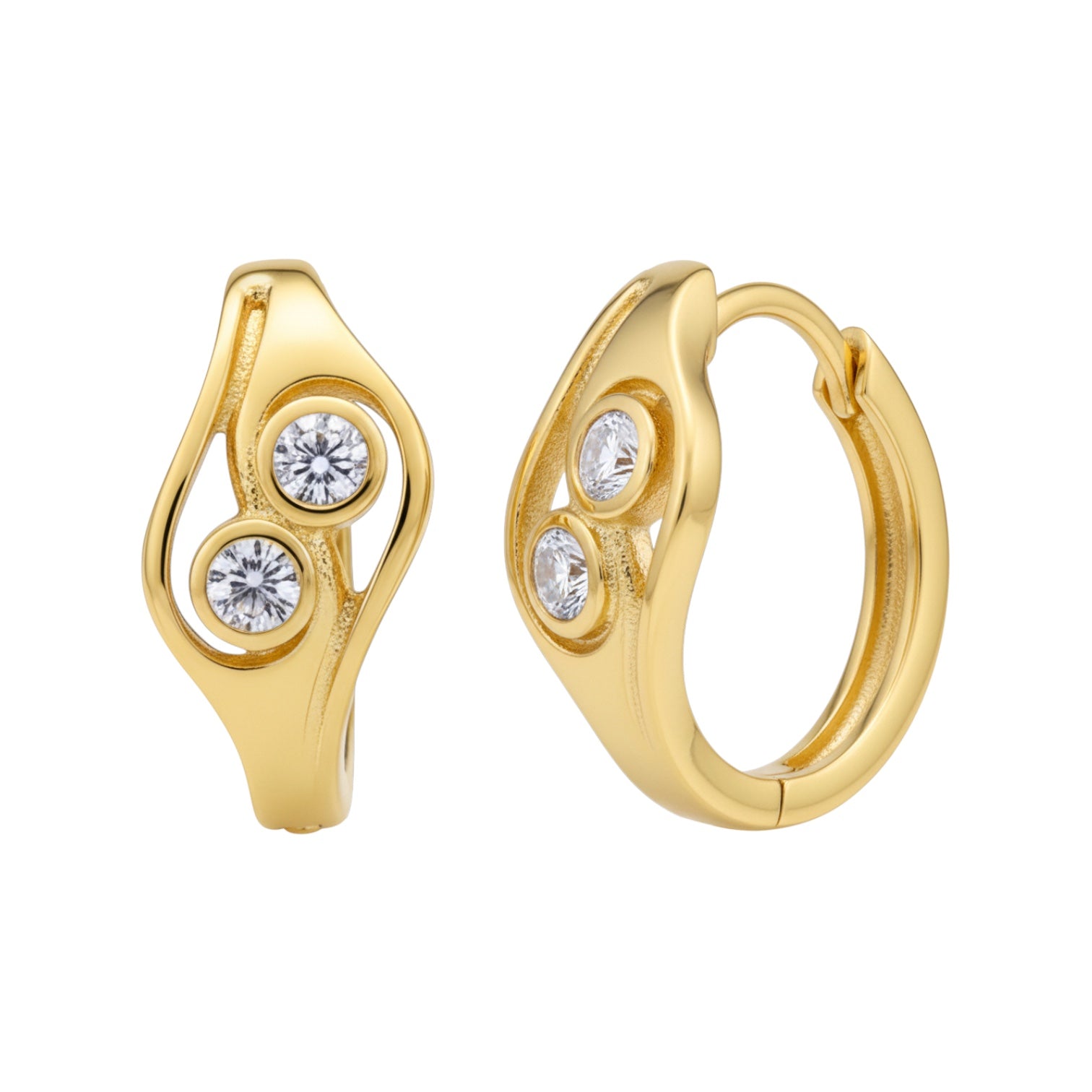 Позлатени обеци "Рени"