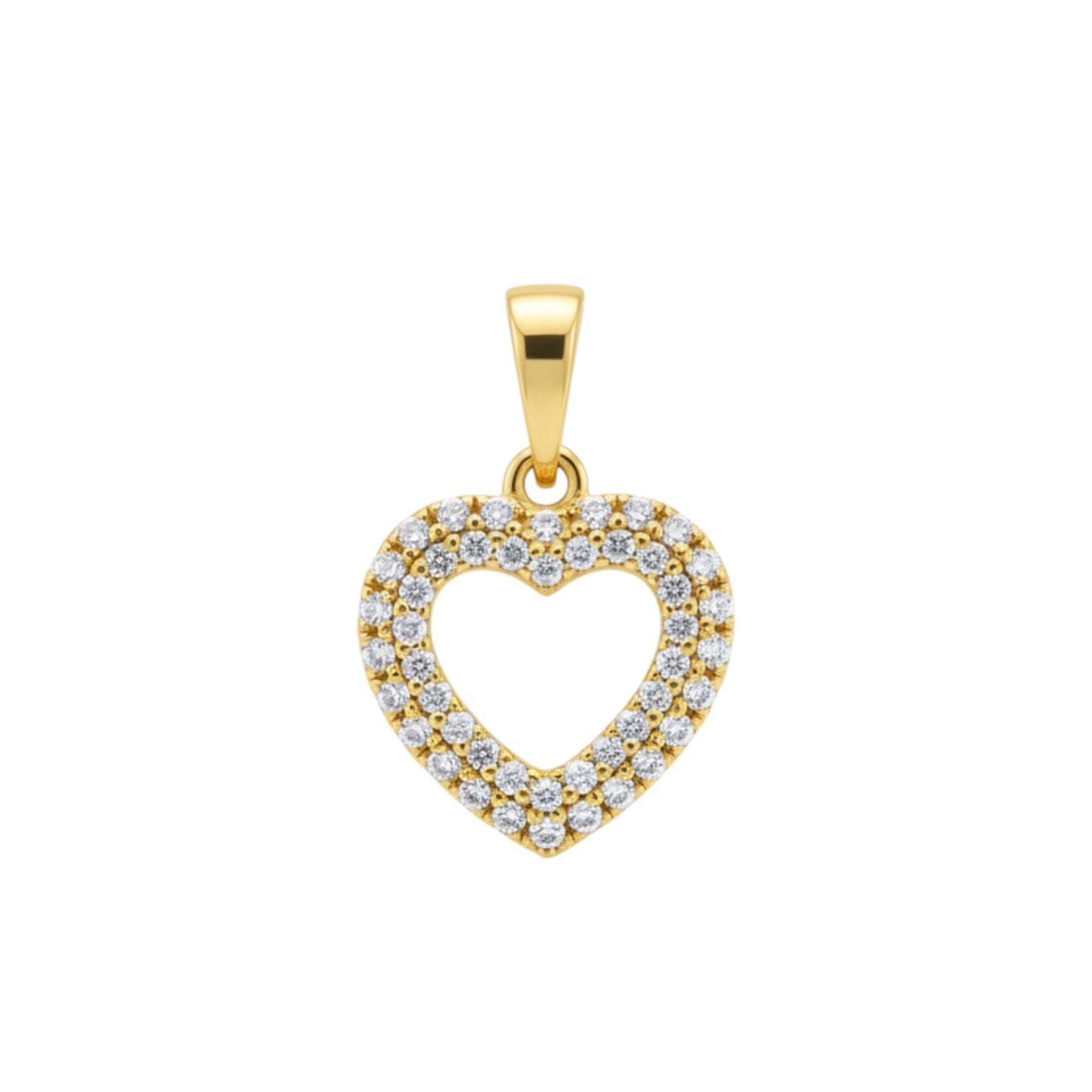 Позлатено колие "Сърце"