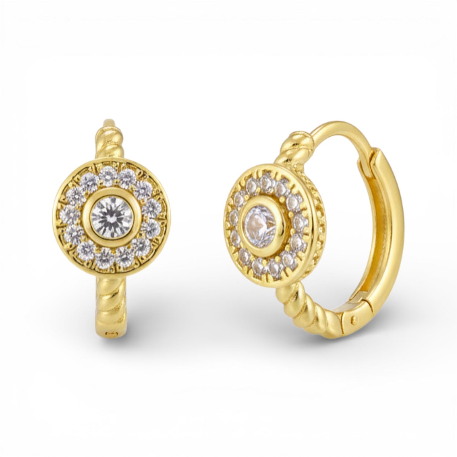 Позлатени обеци "Кръг"