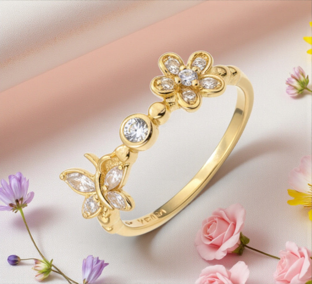 Позлатен пръстен "Пролет"