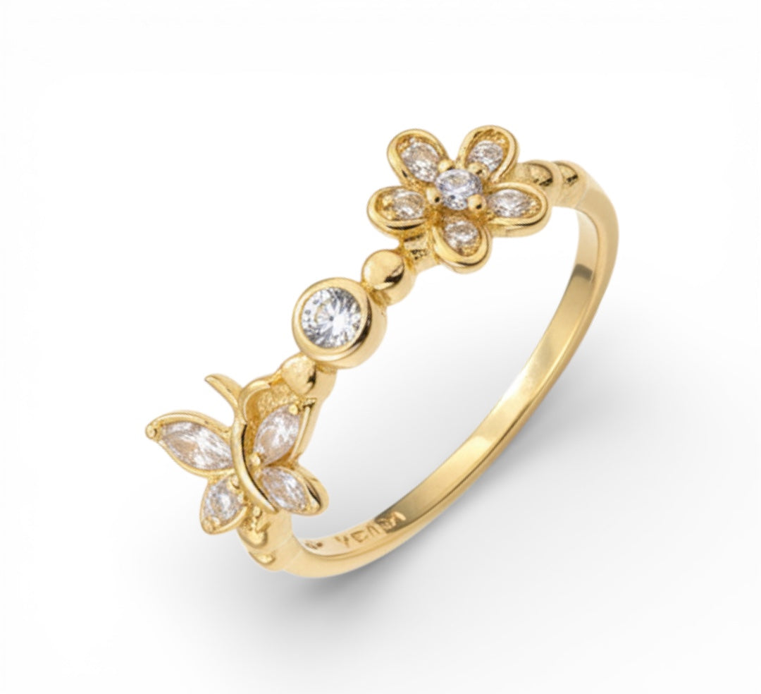 Позлатен пръстен "Пролет"