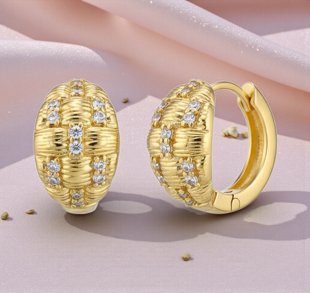 Позлатени обеци "Вики"