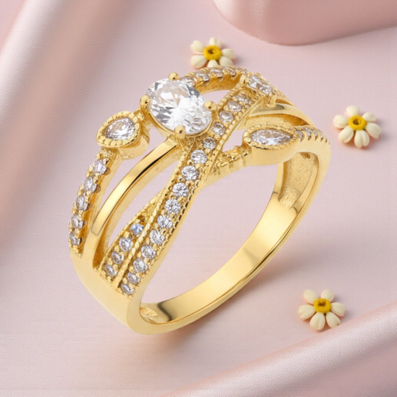 Позлатен пръстен "Яра"