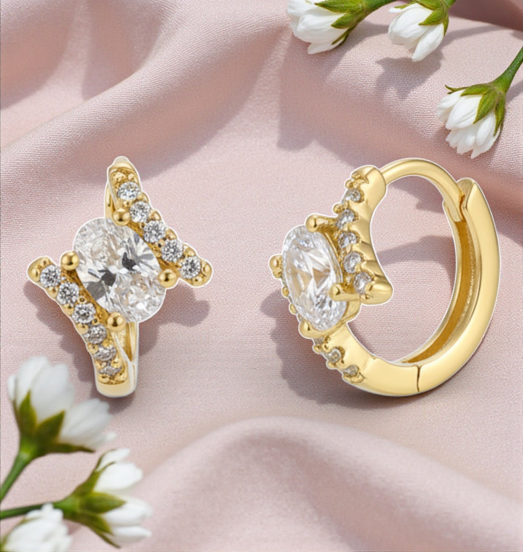 Позлатени обеци "Рая"