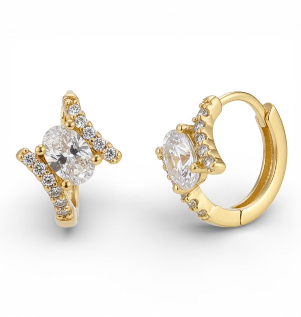 Позлатени обеци "Рая"