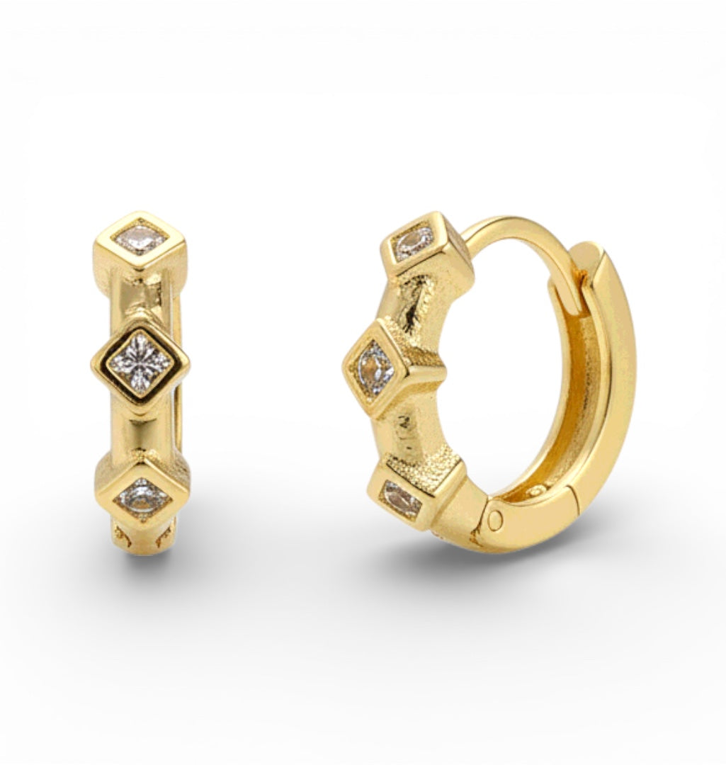 Позлатени обеци "Минималист"