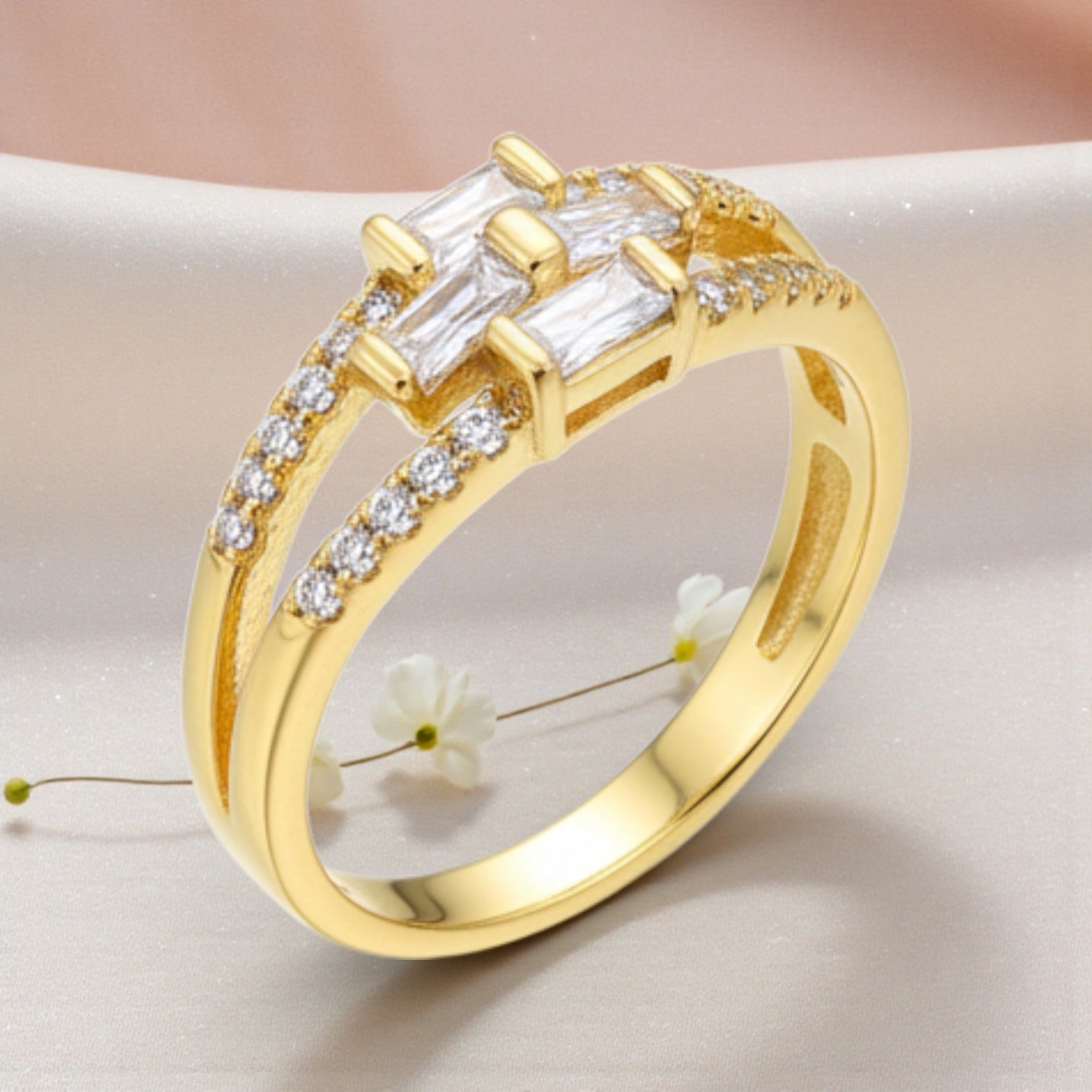 Позлатен пръстен "Дара"