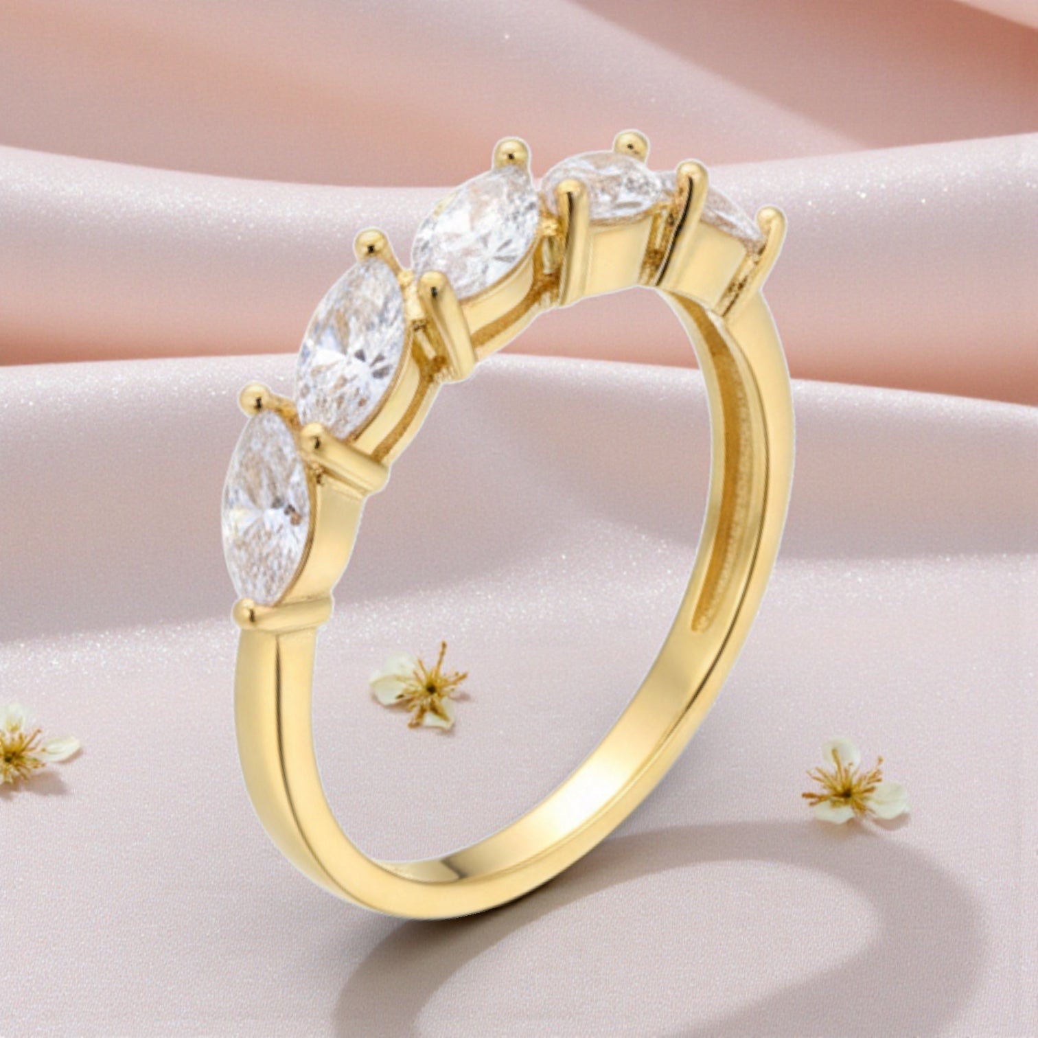 Позлатен пръстен "Елина"