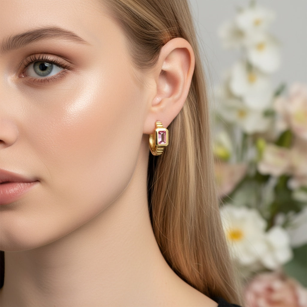 Позлатени обеци "Али"