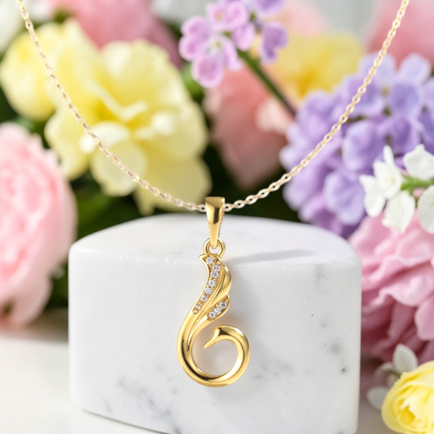 Позлатено колие "Тиара"