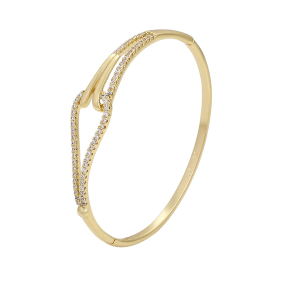 Позлатена твърда гривна "Соня"