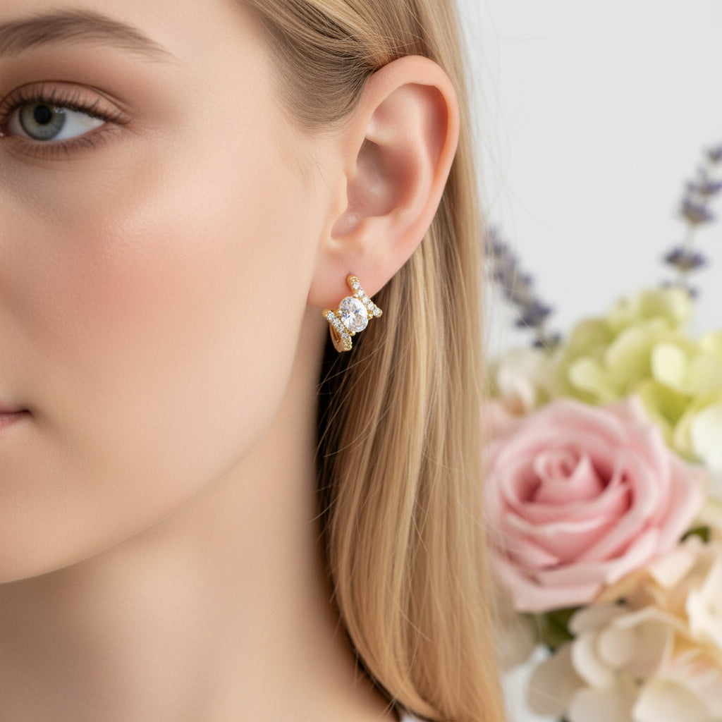 Позлатени обеци "Рая"