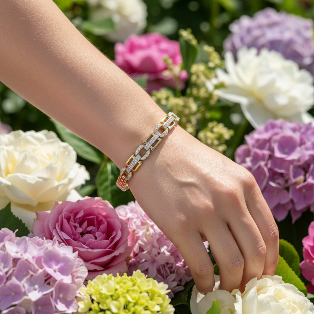 Позлатена гривна "Мароко"