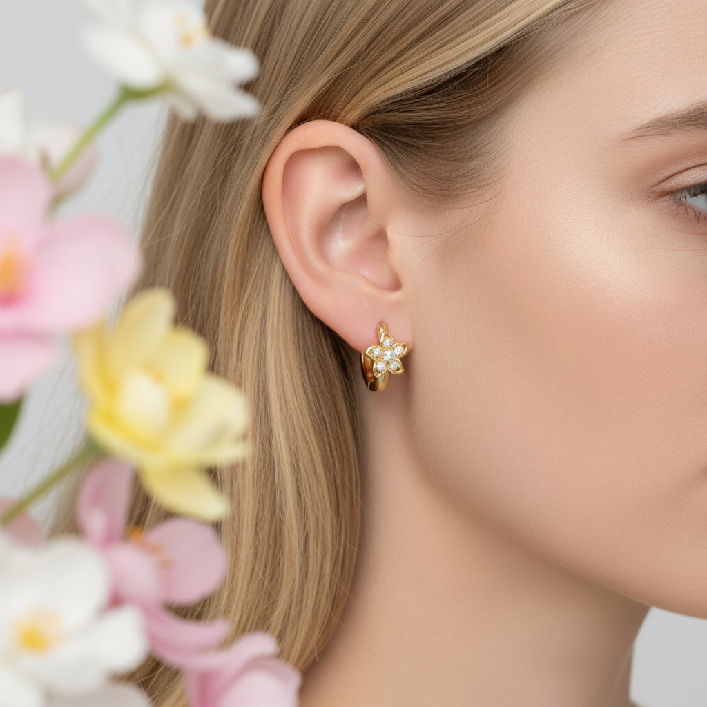 Позлатени обеци "Пролетен блясък"