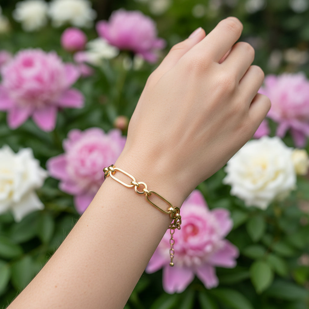 Позлатена гривна "Сияна"