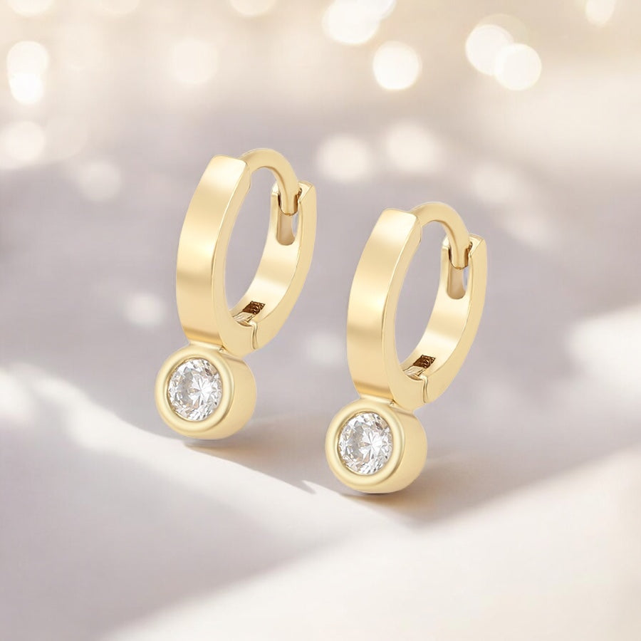 Позлатени детски обеци