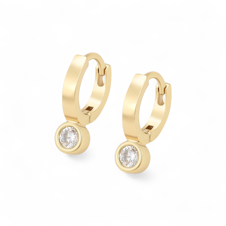 Позлатени детски обеци