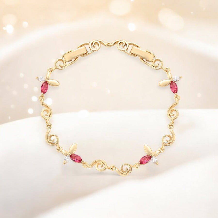 Позлатена гривна "Детелини"