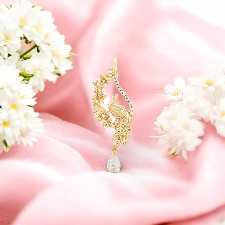 Позлатена висулка "Паун"