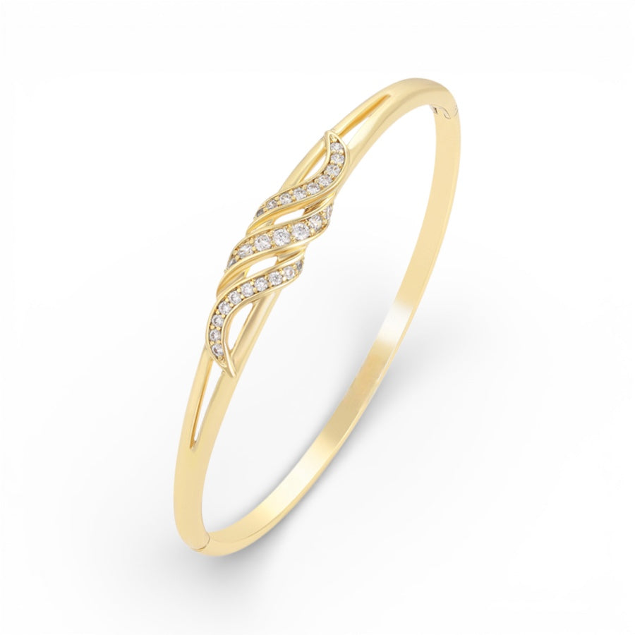 Позлатена твърда гривна "Magic"