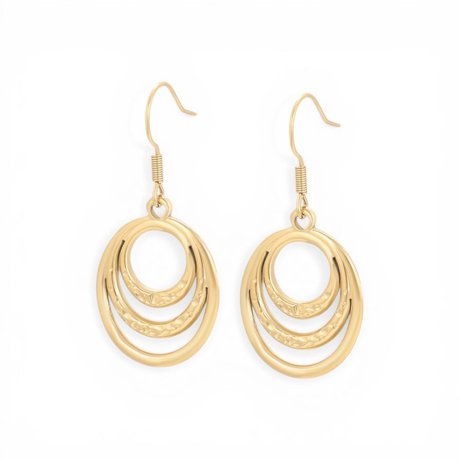 Позлатени висящи обеци "Мира"