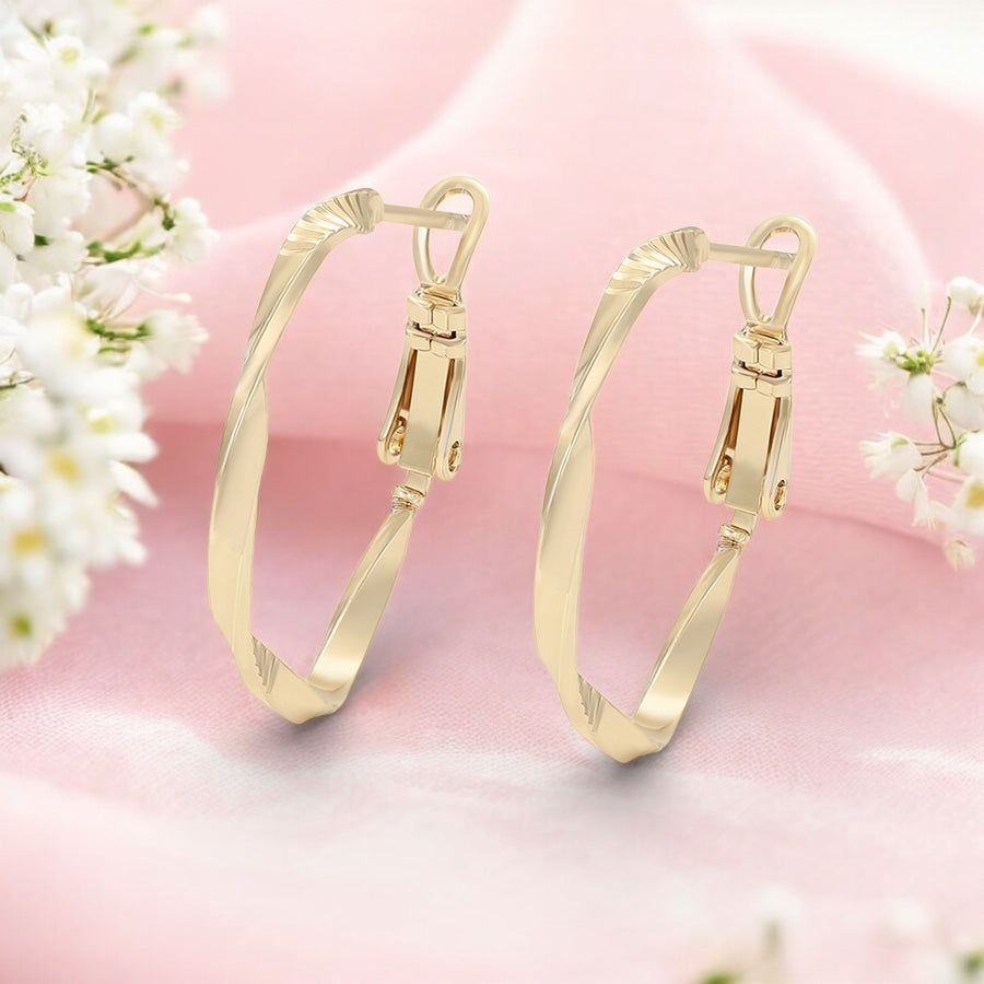 Позлатени халки "Спирала"