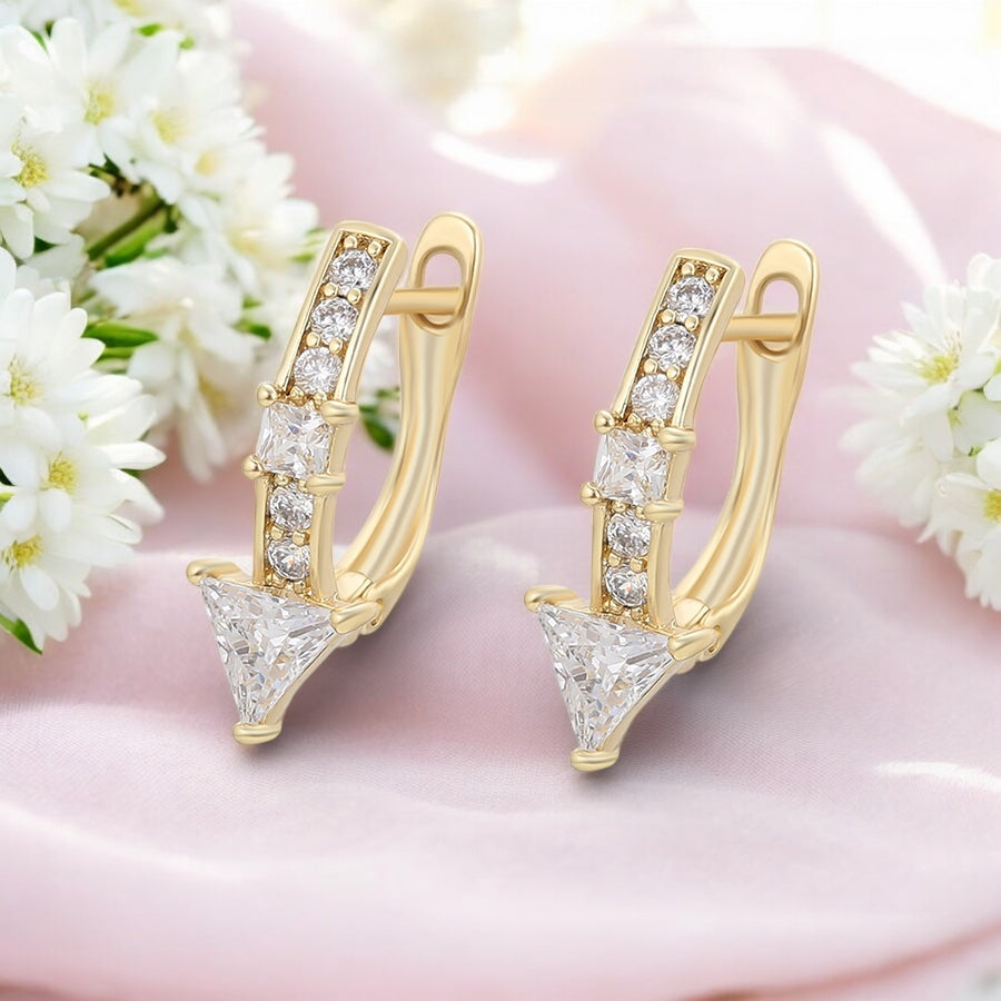 Позлатени обеци "Марчела"