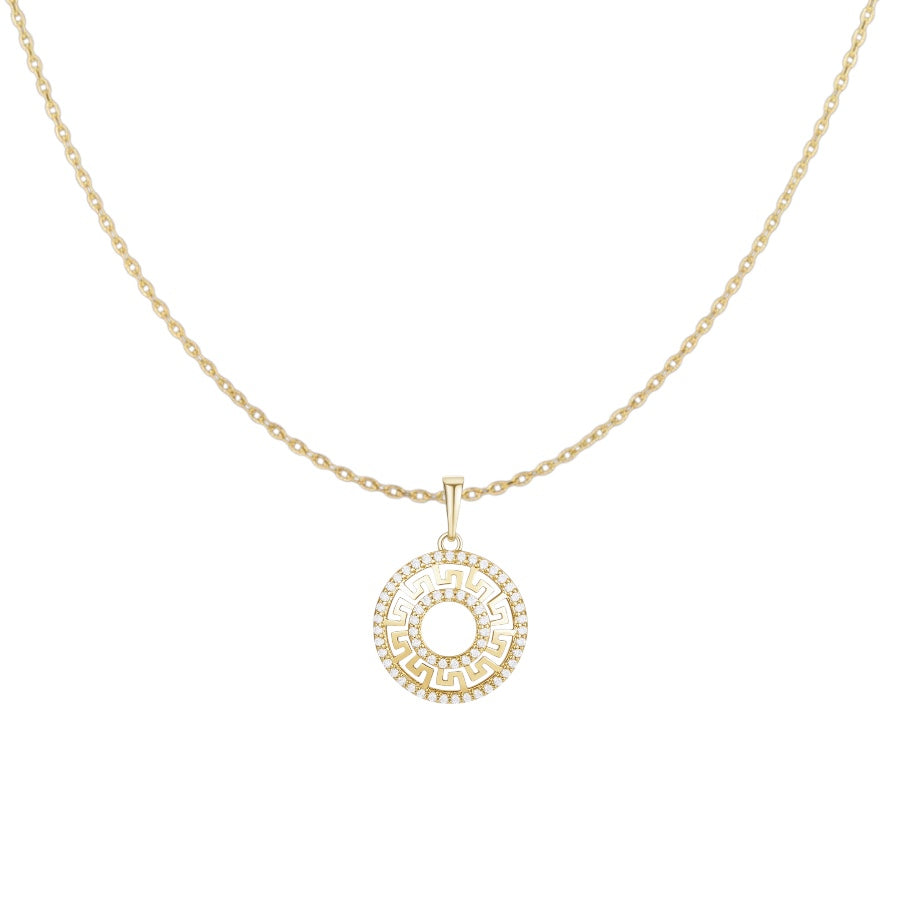 Позлатено колие "Сия"